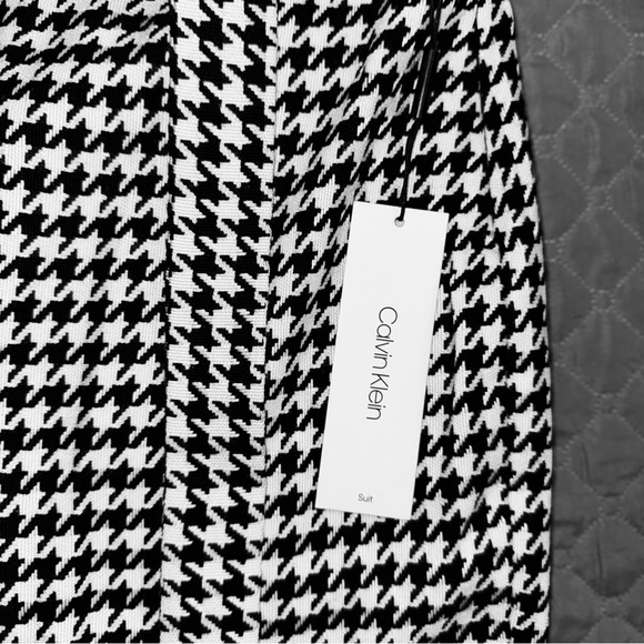 NWT Calvin Klein Black & White Career Knit Knee Length Pencil Skirt – Size 2 - Picture 7 of 16